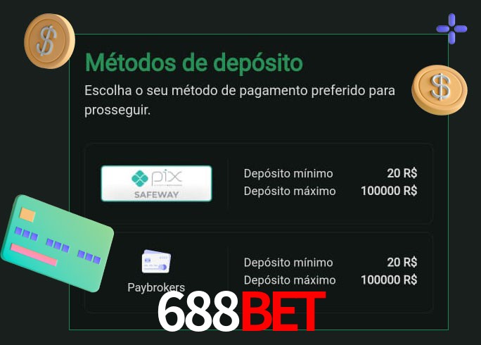O cassino 688BETbet oferece uma grande variedade de métodos de pagamento